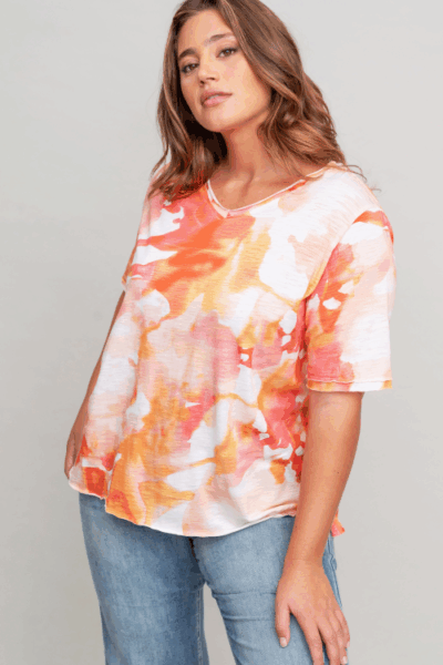 חולצת קאט - כתום