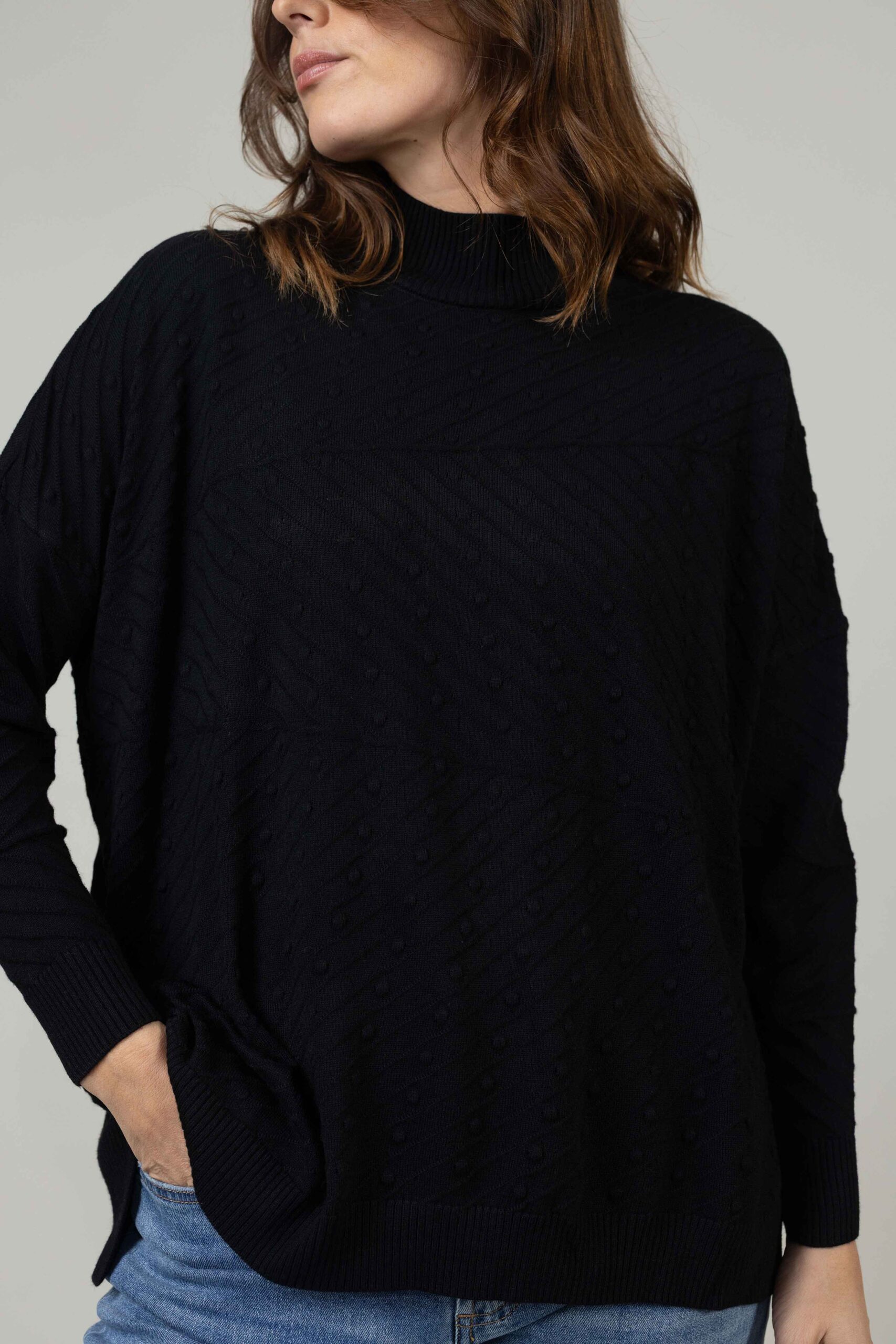 סריג Inverno - שחור – תמונה 3