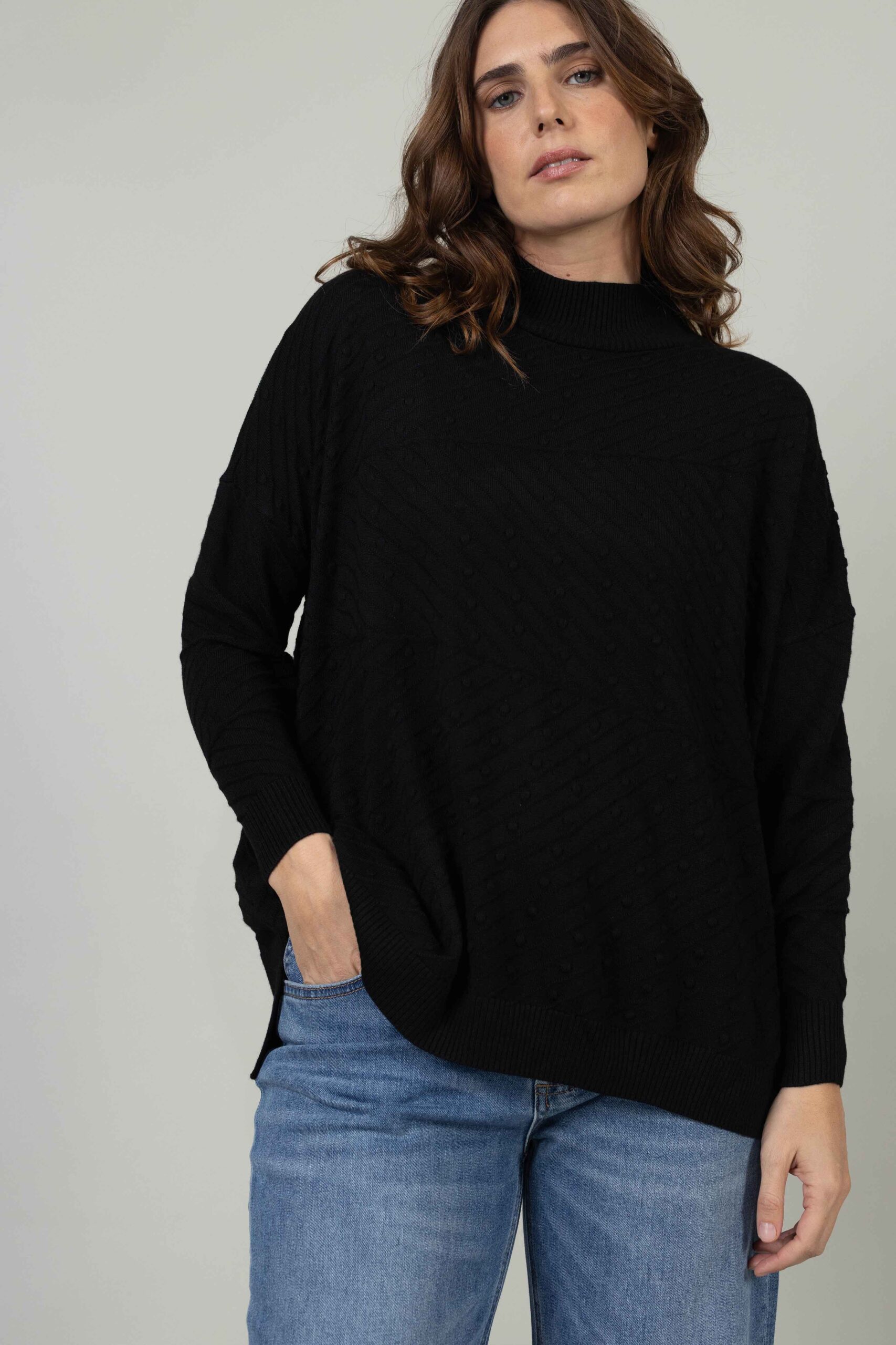 סריג Inverno - שחור – תמונה 4