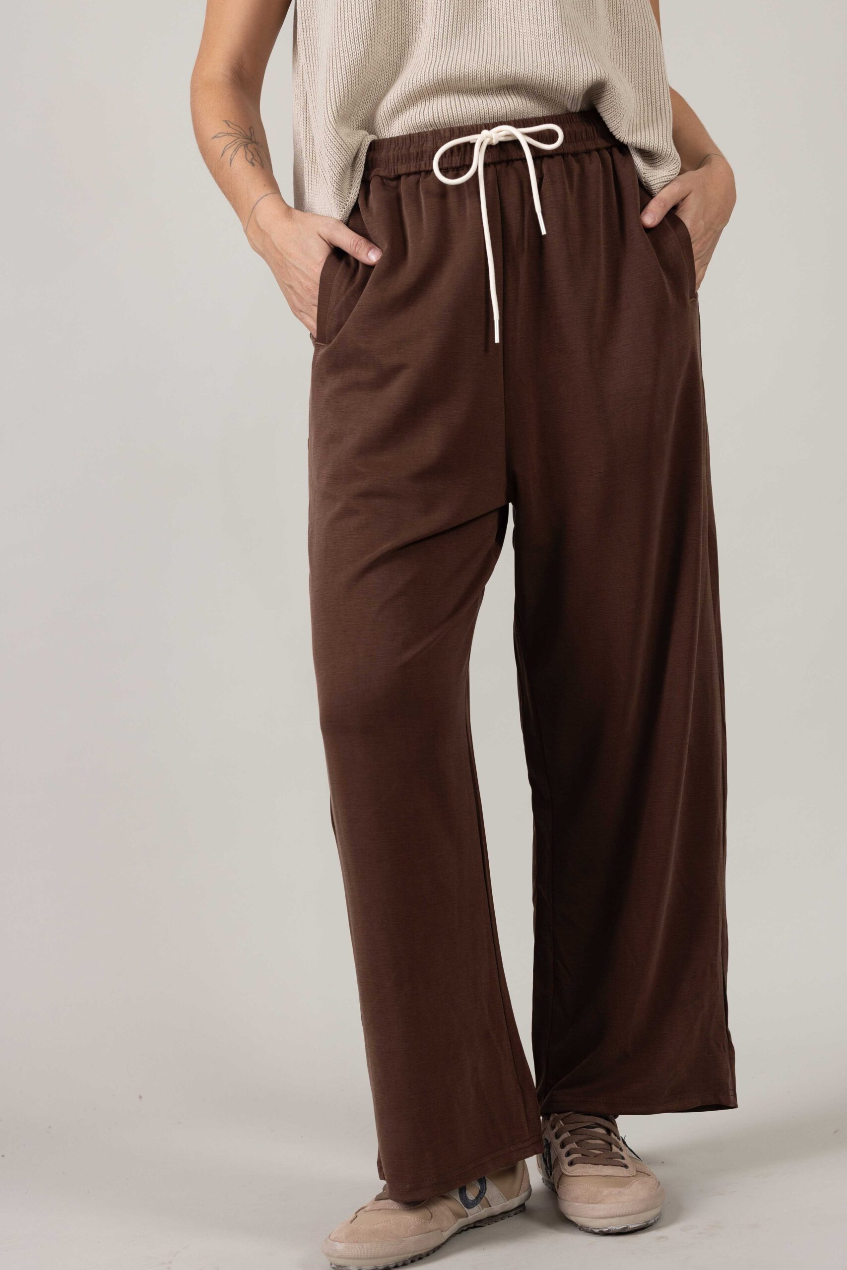 מכנסי Blanche -חום