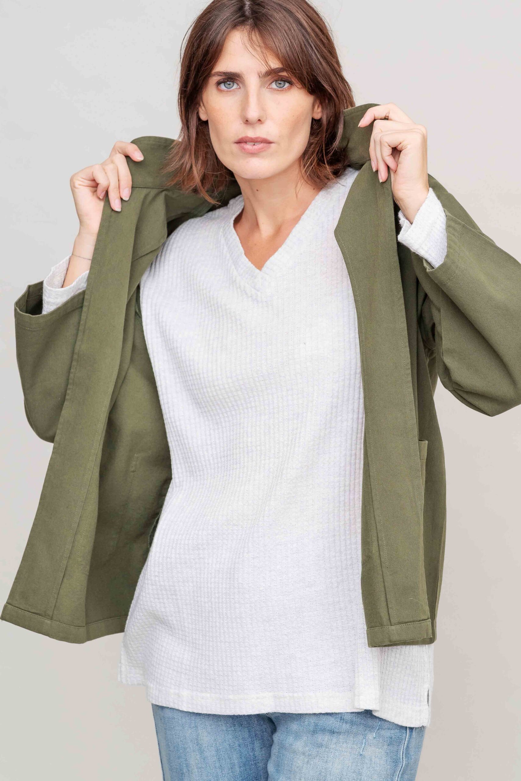 ז'קט קאבר - Greenish – תמונה 2