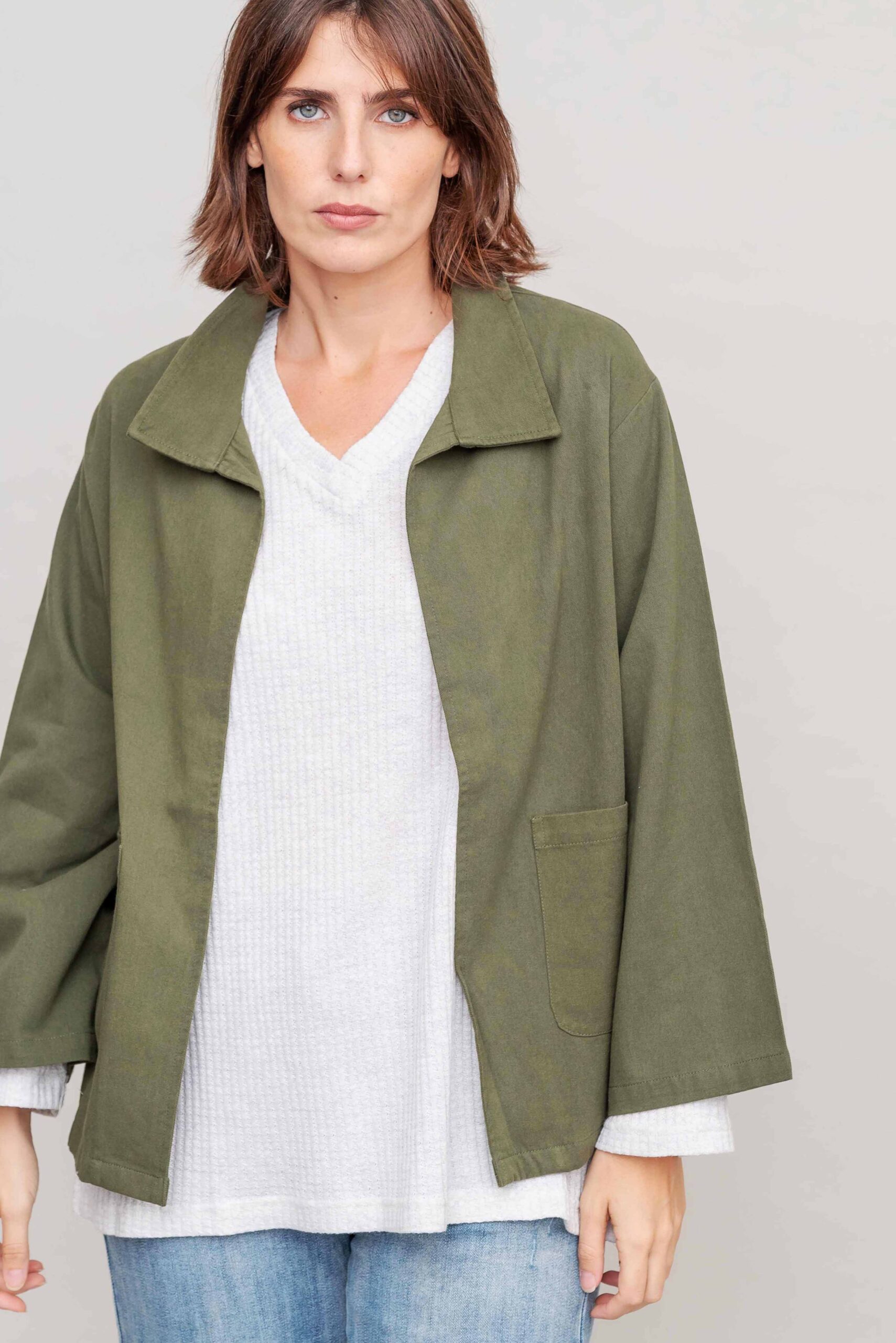 ז'קט קאבר - Greenish – תמונה 3