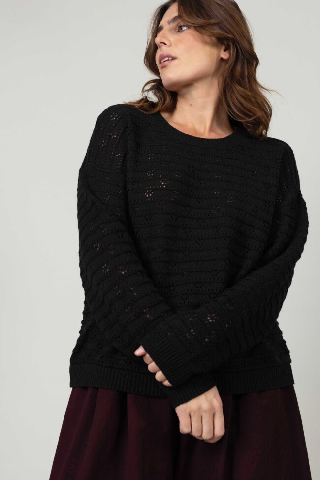 Alternative view of סריג Perla - שחור