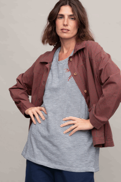 ז'קט Lucas - משבצות אדום