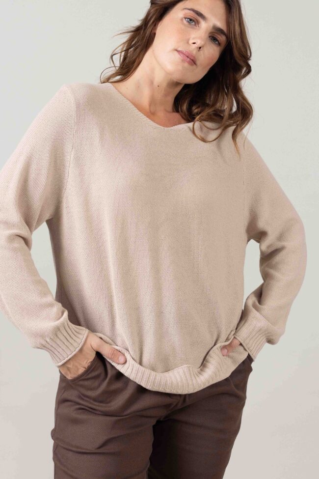 Alternative view of סריג Noelle - קרם