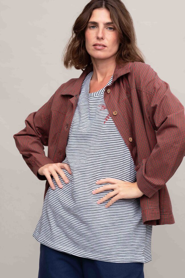 Alternative view of ז'קט Lucas - משבצות אדום