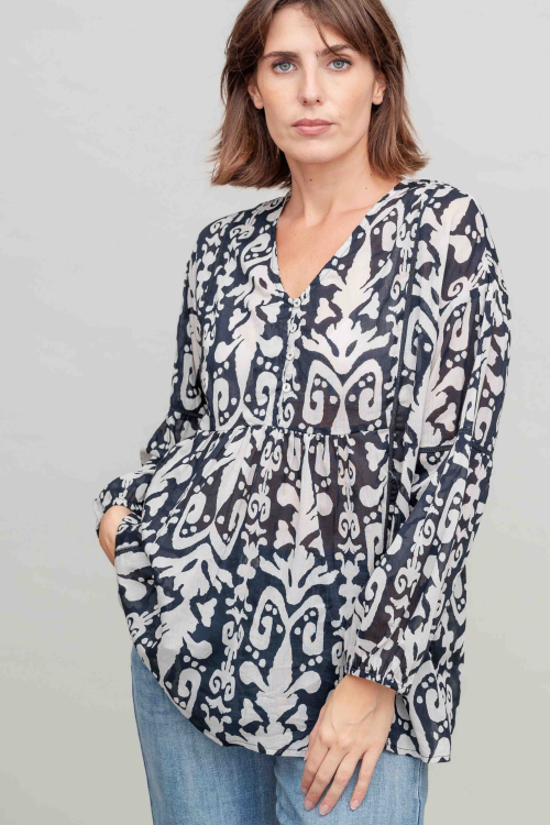 חולצת Rewind - B&W