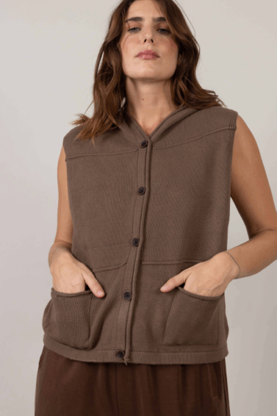 וסט סריג Turo - בז'