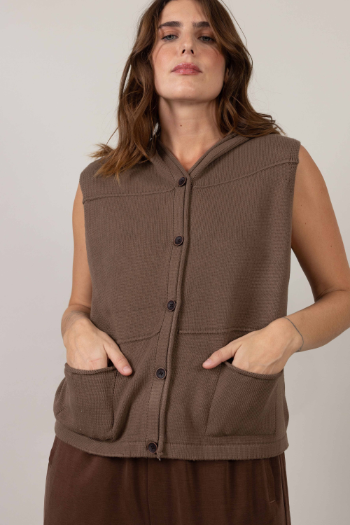 וסט סריג Turo - בז'