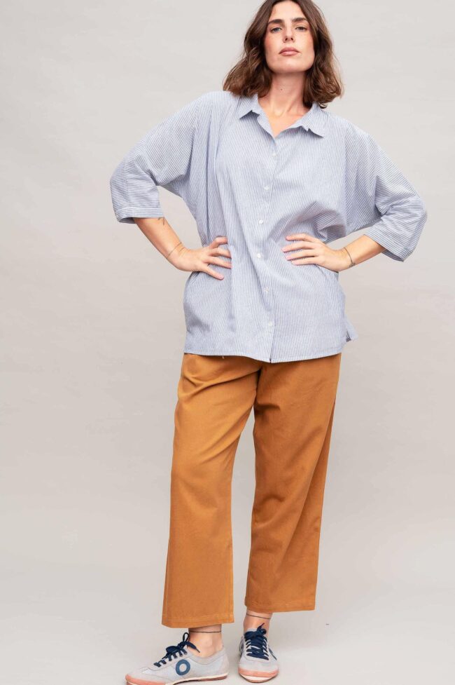 Alternative view of חולצת Vision - פסים דקים