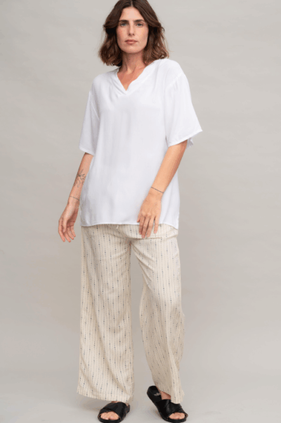 Alternative view of חולצת פקאן - White