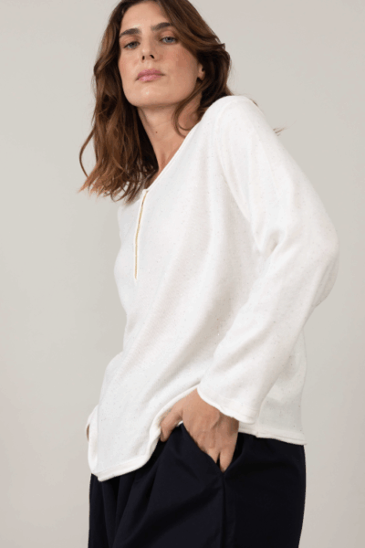 Alternative view of סריג Glint - לבן