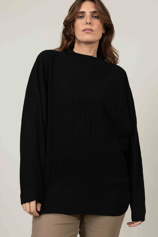 Alternative view of סריג Lungo - שחור