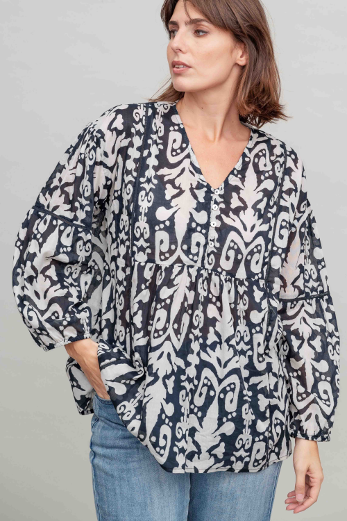 חולצת Rewind - B&W – תמונה 2