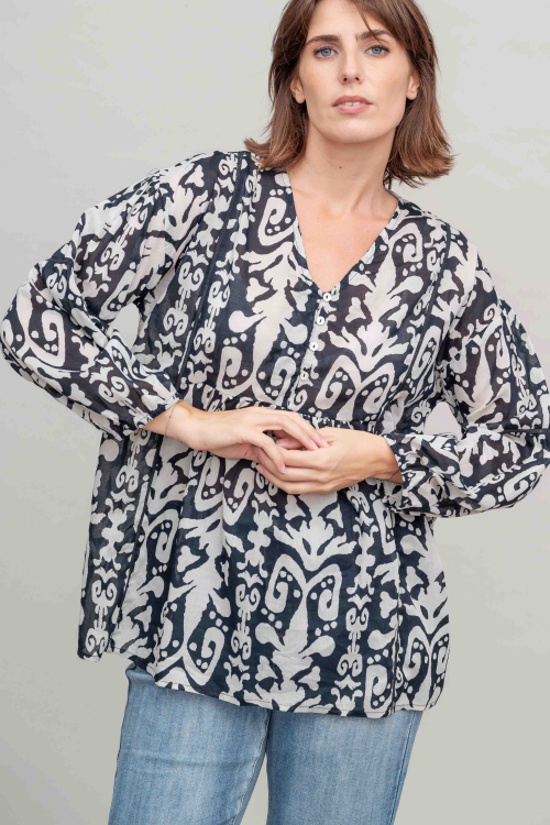 חולצת Rewind - B&W – תמונה 3