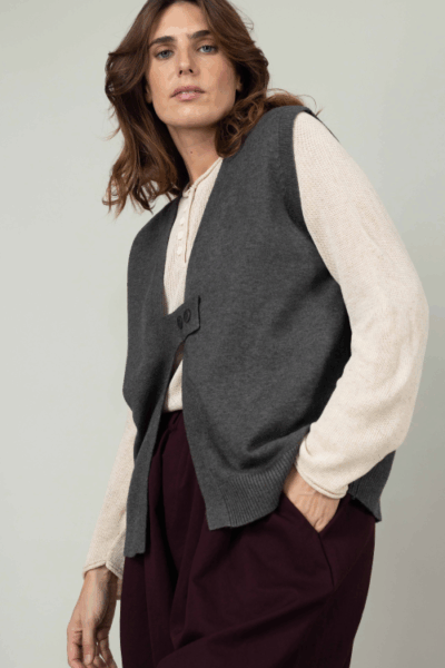 Alternative view of סריג Vestita  - אפור כהה