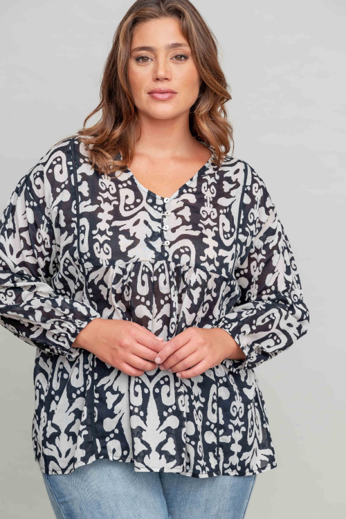 חולצת Rewind - B&W – תמונה 5