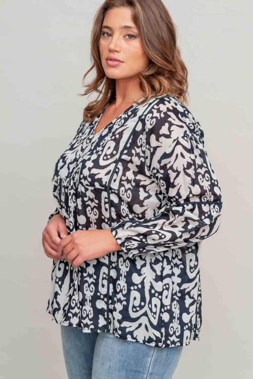 חולצת Rewind - B&W – תמונה 6