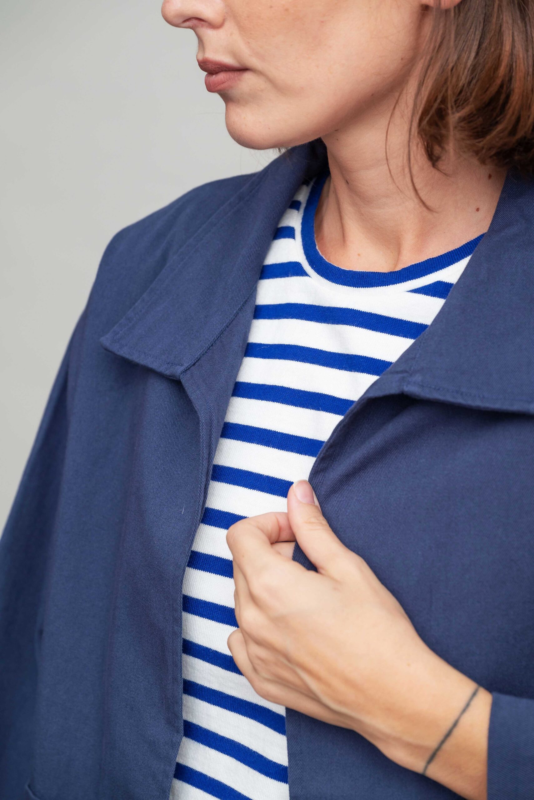 ז'קט קאבר - Navy – תמונה 4