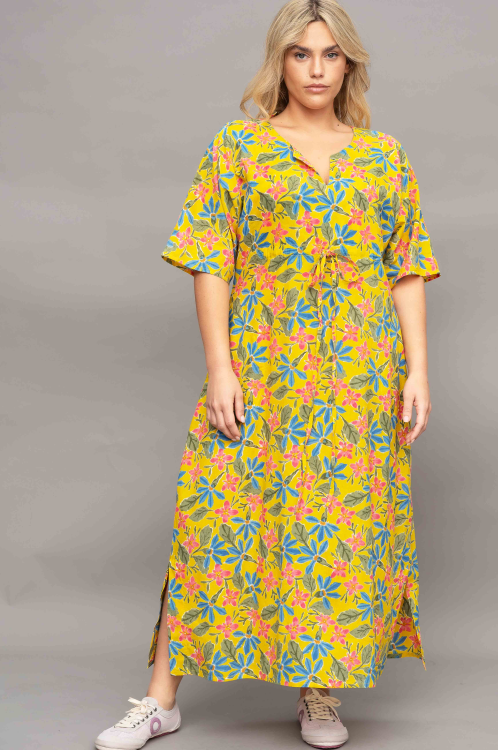 שמלת פנתיאון - Yellow Flowers – תמונה 2