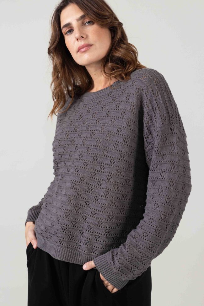 סריג Perla - אפור כהה