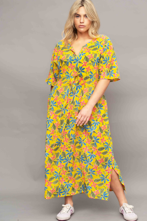 שמלת פנתיאון - Yellow Flowers – תמונה 4