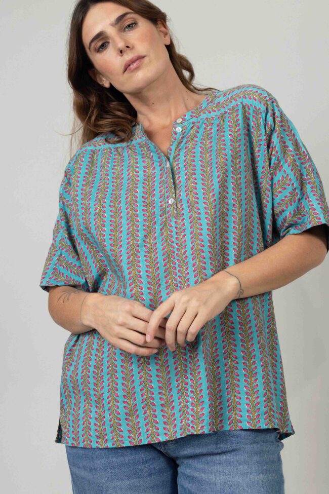 Alternative view of חולצת אלמנט - Tulip Azzurro