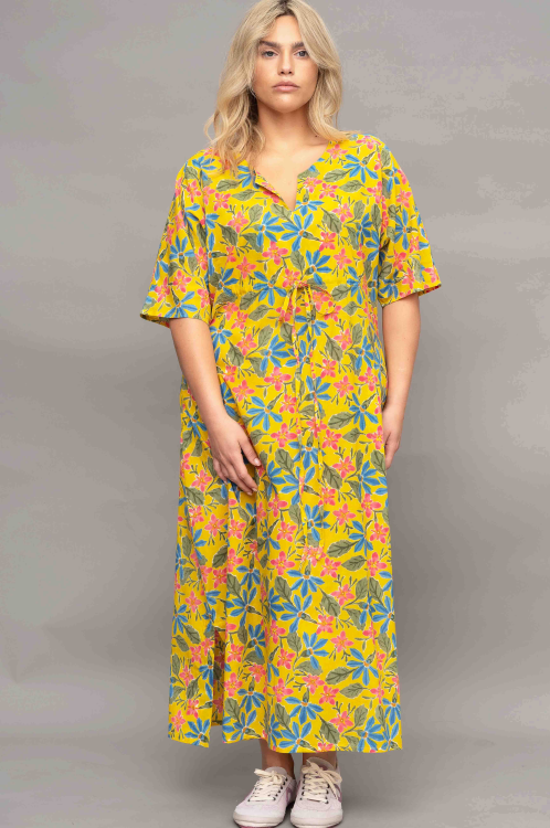 שמלת פנתיאון - Yellow Flowers – תמונה 5