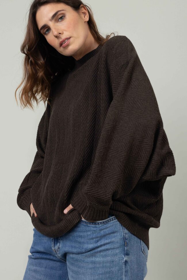 סריג Lungo - חום