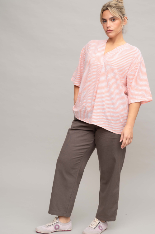 חולצת אפולו - Orange – תמונה 2