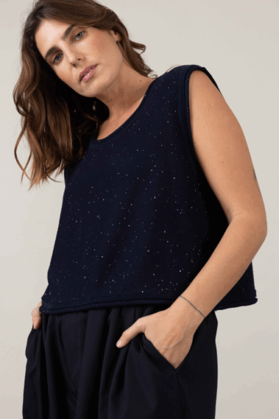 סריג Flake - נייבי