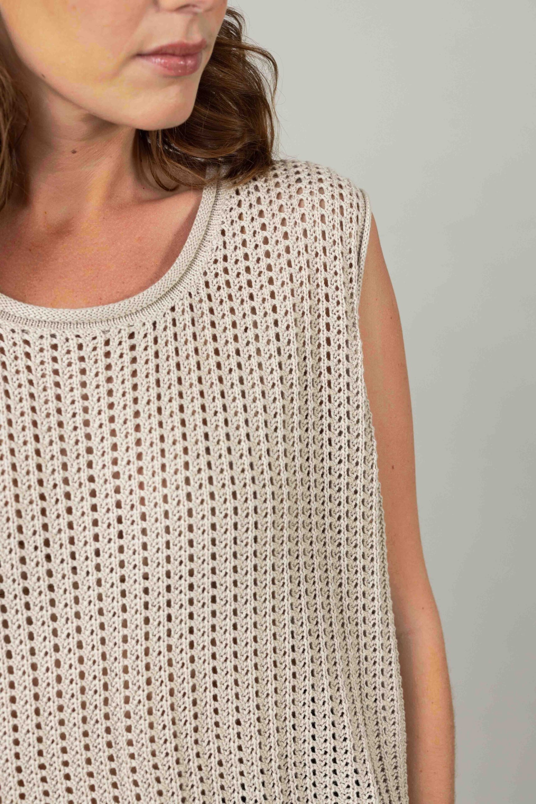 סריג Caramel - בז' – תמונה 4