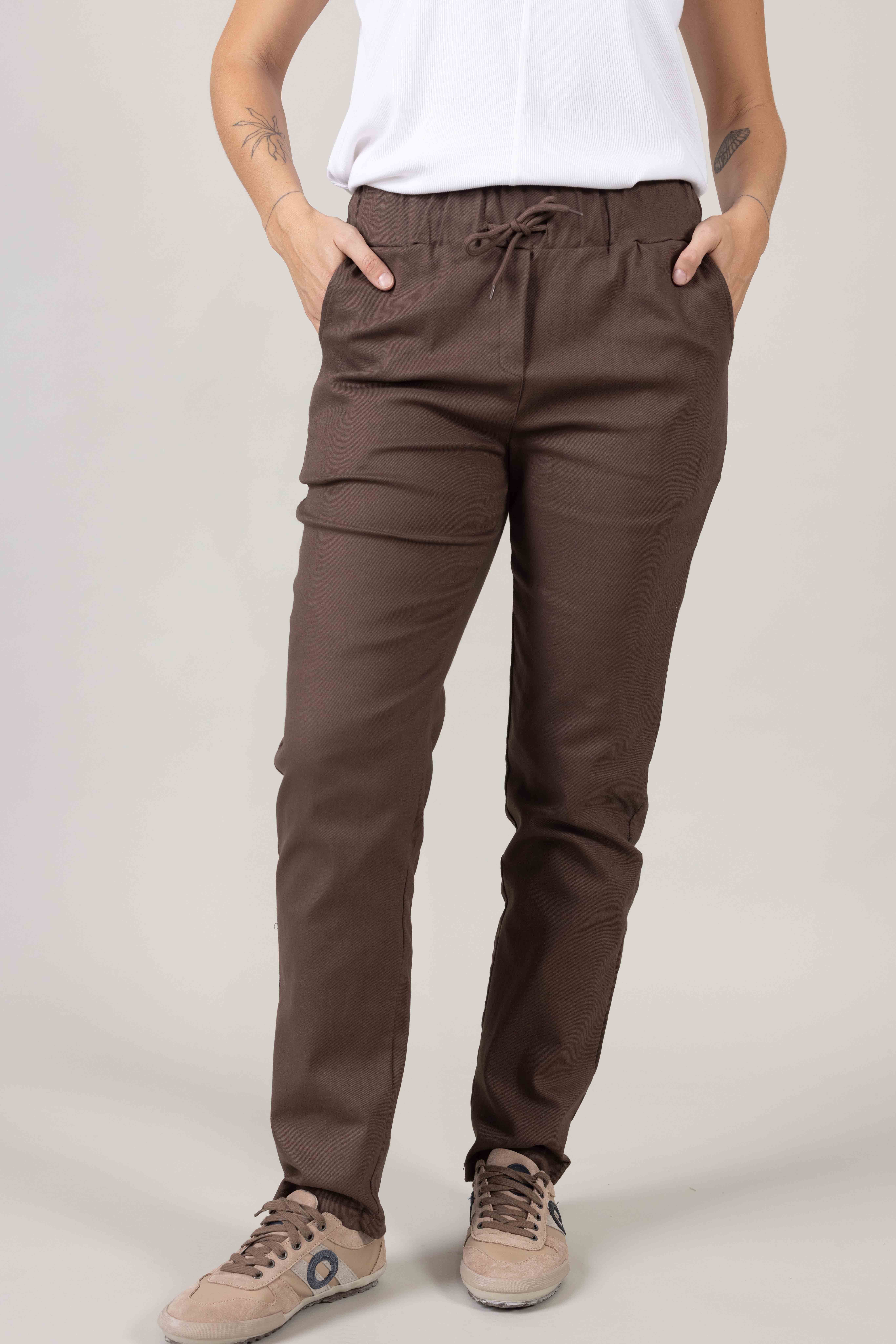 מכנסי Blake - חום – תמונה 2