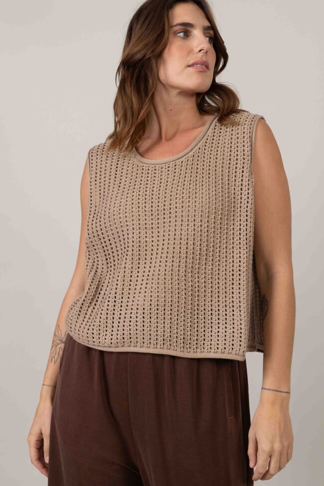 Alternative view of סריג Caramel - חאקי