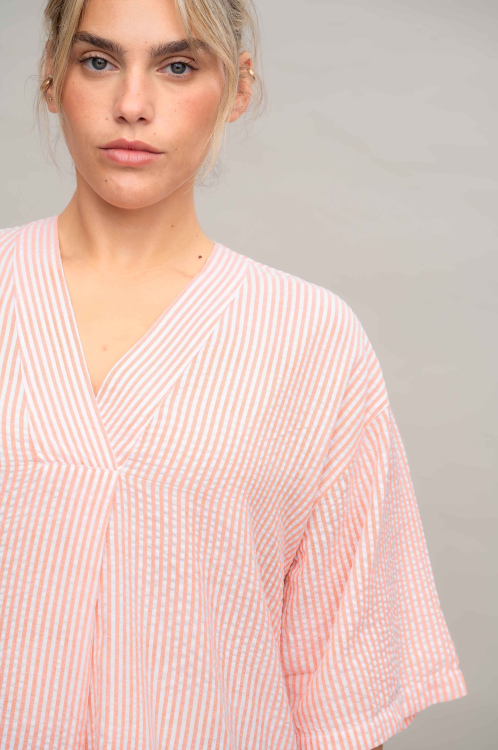 חולצת אפולו - Orange – תמונה 4