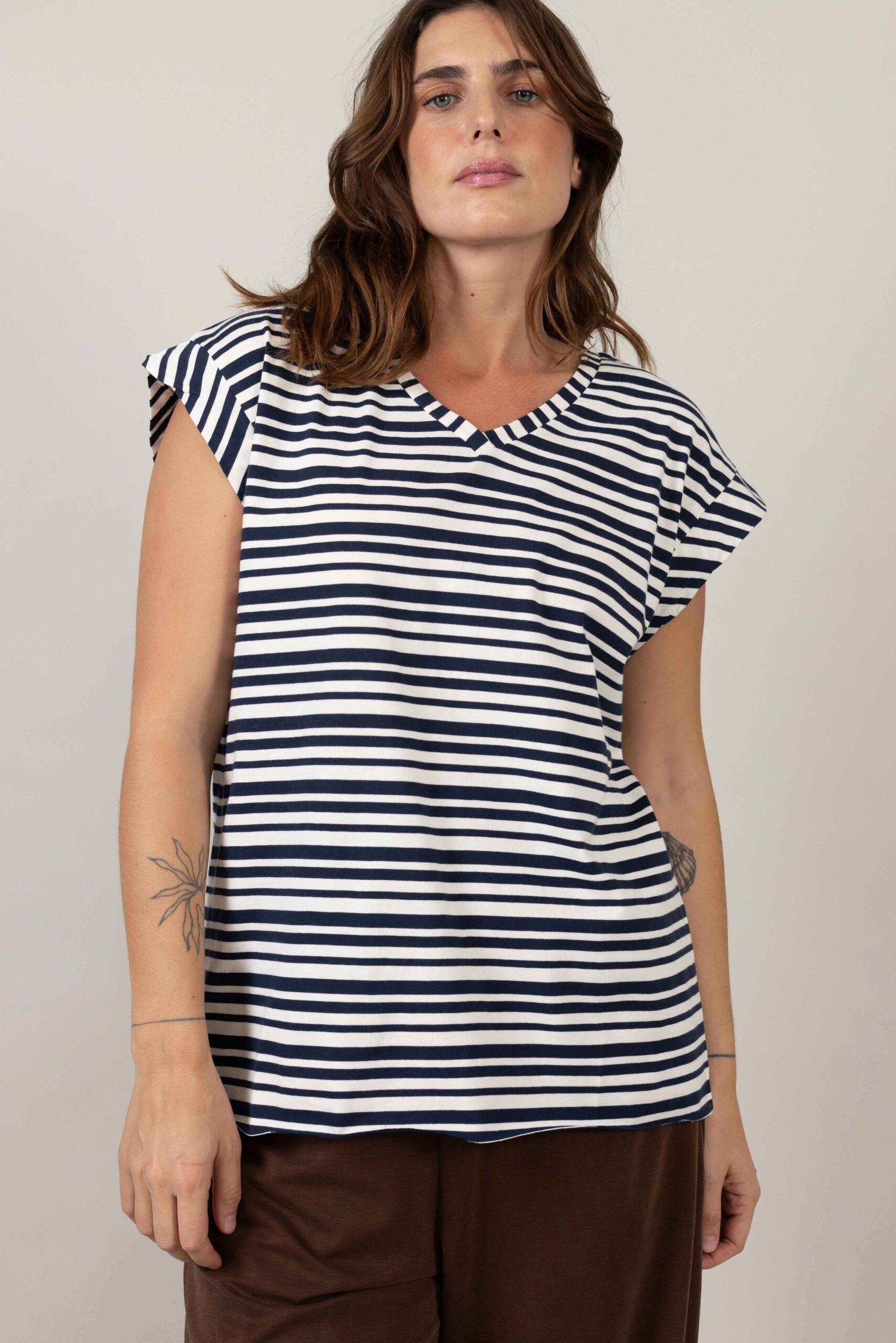 חולצת Candy - פסים נייבי – תמונה 4