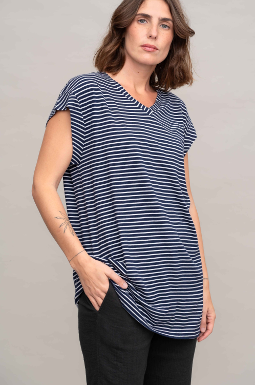 חולצת Candy - פסים דקים