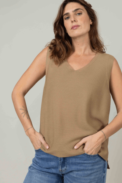 סריג Sabine - חום בהיר