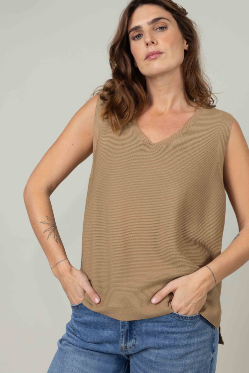 סריג Sabine - חום בהיר