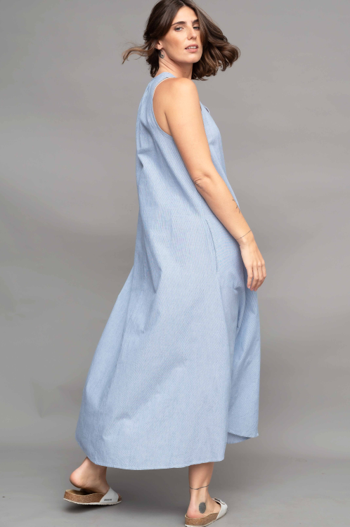 שמלת למברוסקו -פסים דקים – תמונה 3