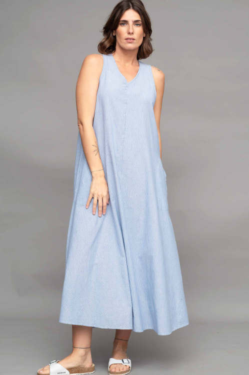 שמלת למברוסקו -פסים דקים – תמונה 4