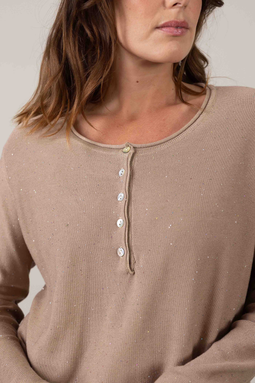 סריג Glint - בז' – תמונה 5