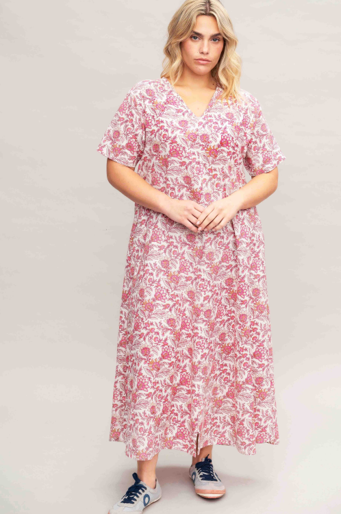 שמלת Fontina - תיפורים פוקסיה – תמונה 2