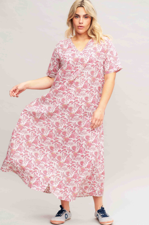 שמלת Fontina - תיפורים פוקסיה – תמונה 3