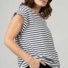 חולצת Candy  - פסים B&W