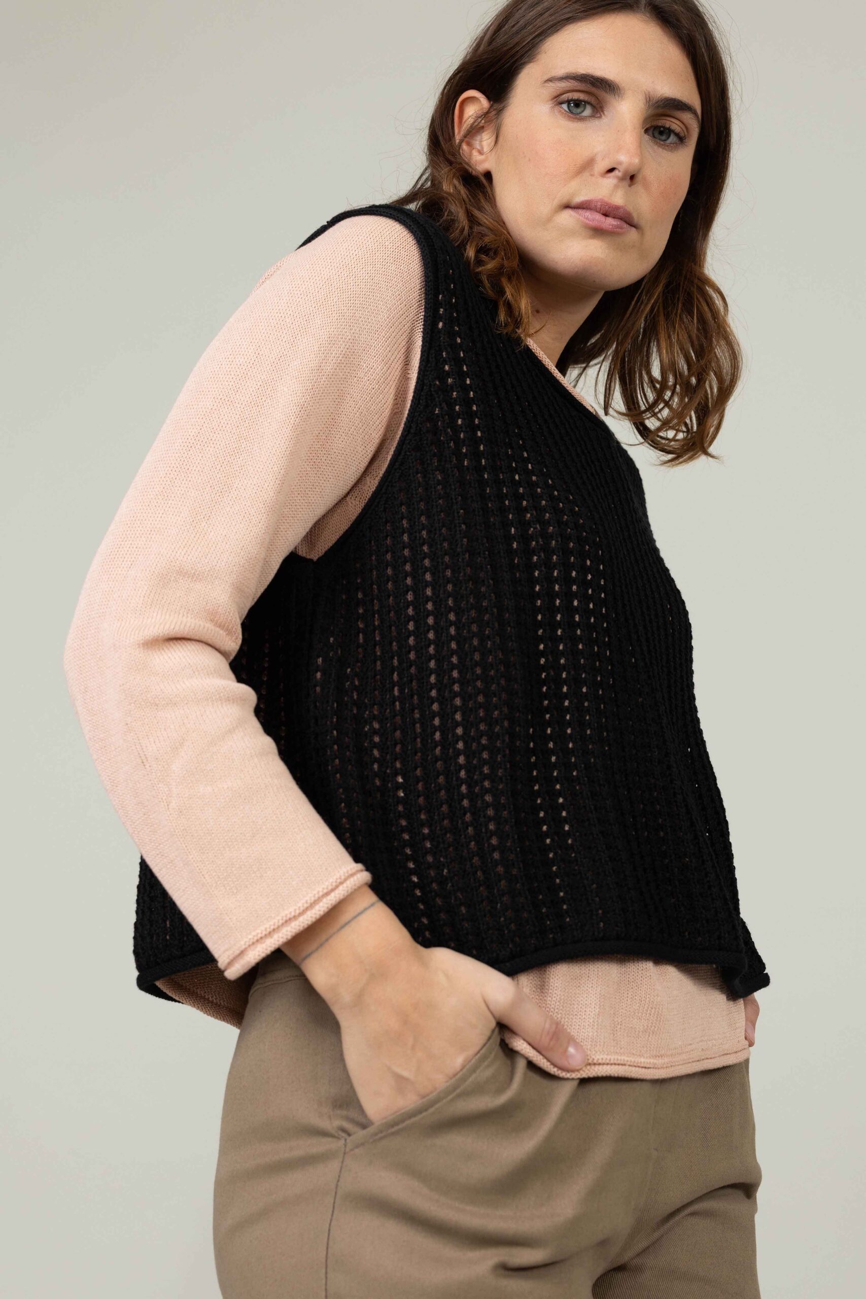 סריג Caramel - שחור