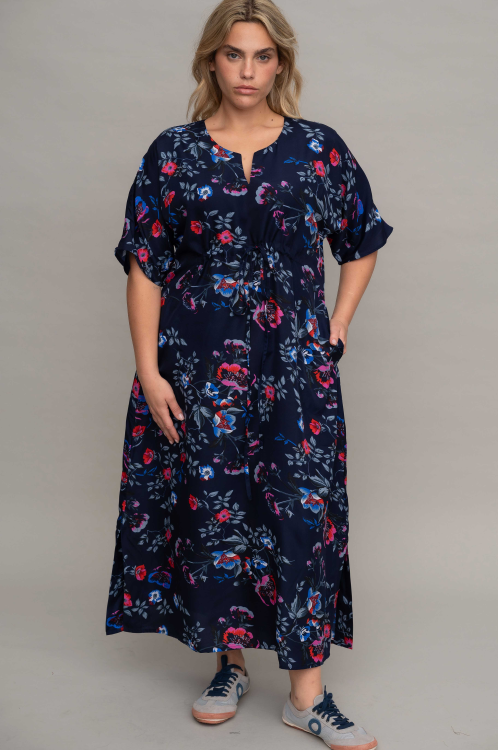 שמלת שמפניה - Fiori Navy – תמונה 4