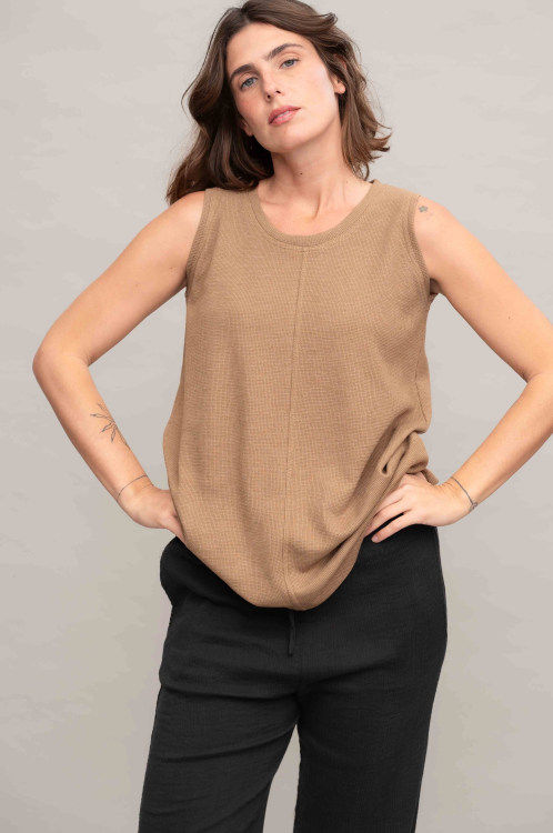 גופיית סימפוניה - Beige – תמונה 4