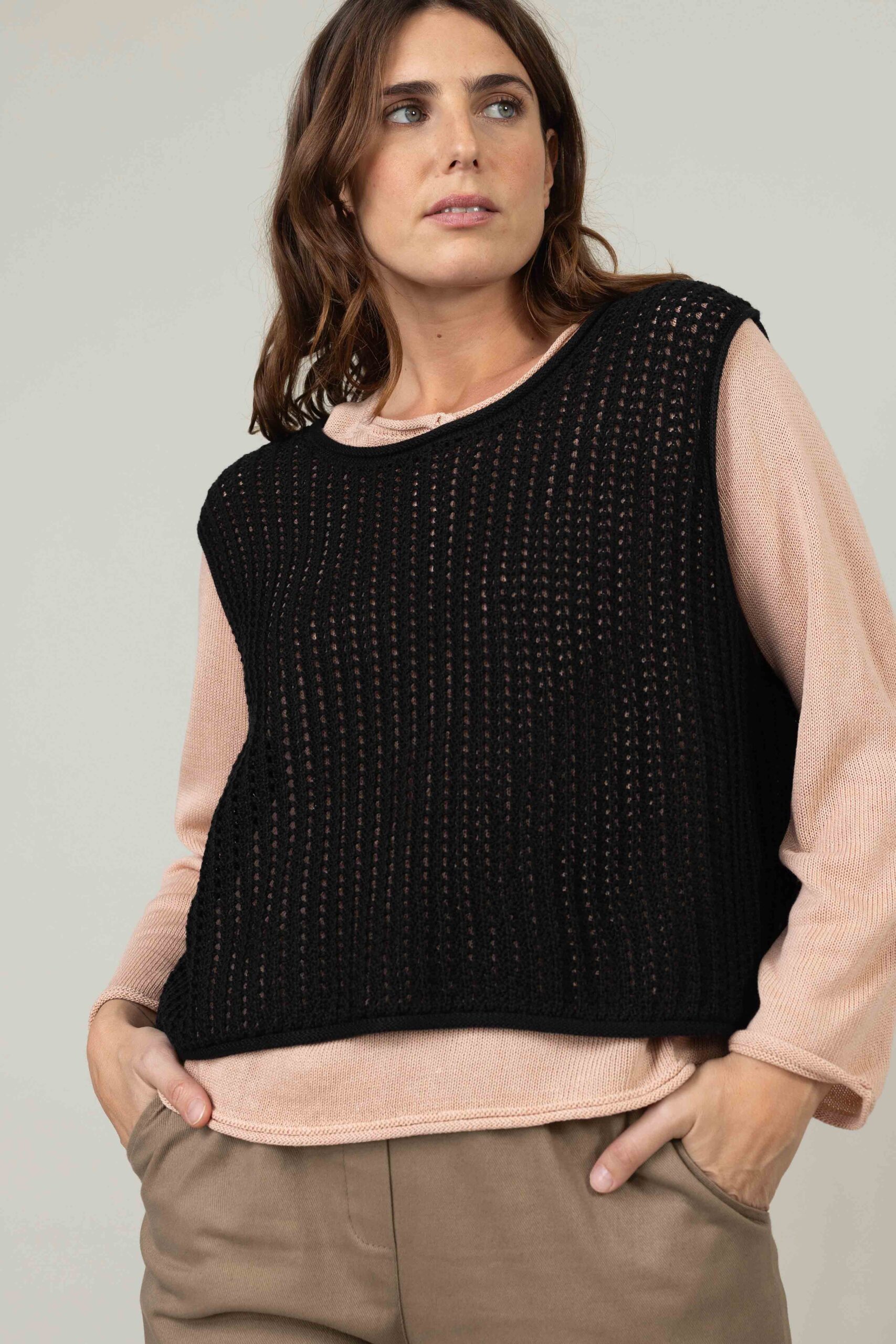 סריג Caramel - שחור – תמונה 3