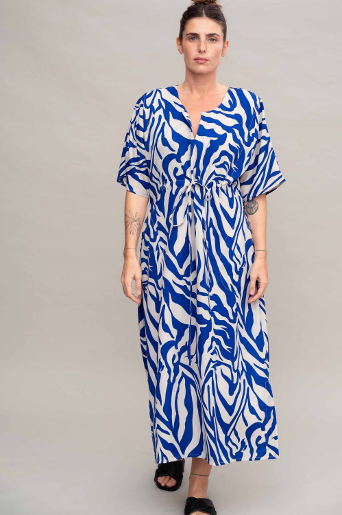 שמלת שמפניה - זברה כחול – תמונה 4
